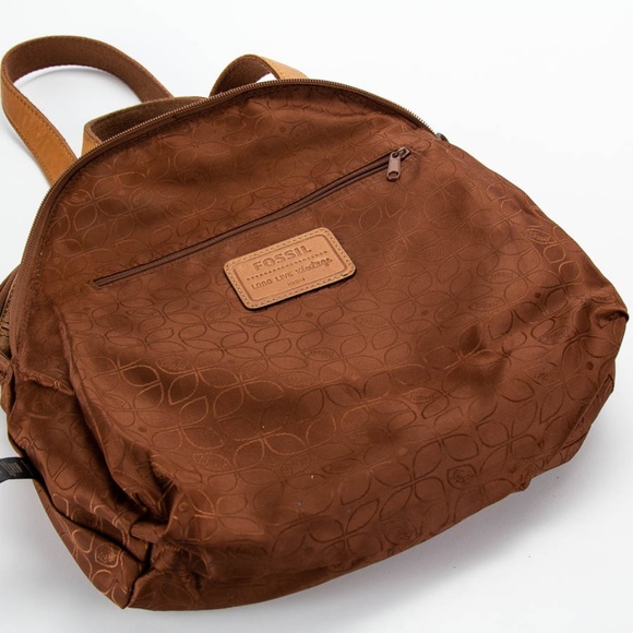 *SOLD*FOSSIL Brown Leather Backpack - Picture 5 of 5